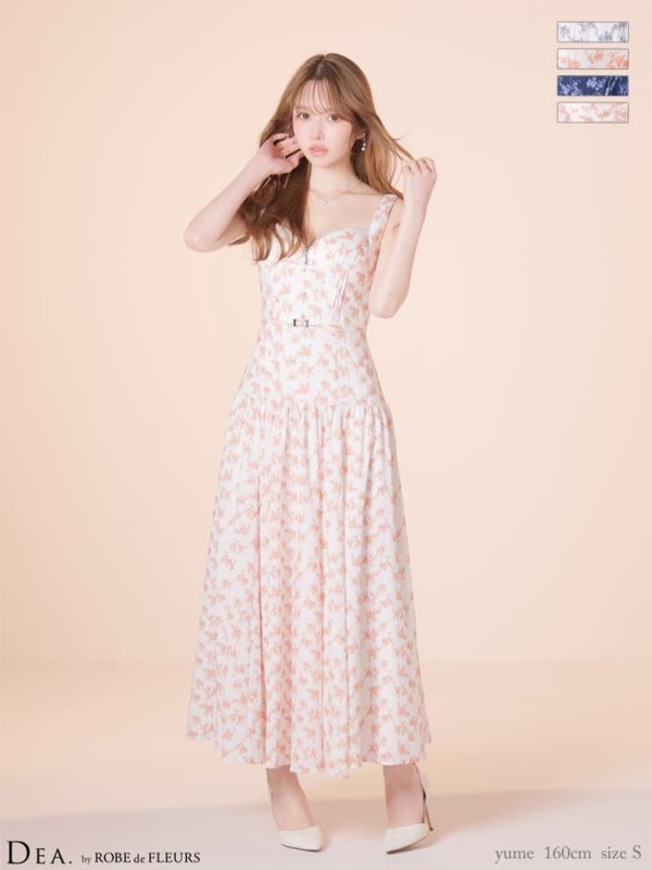 ホワイトxオレンジ　モデル：ゆめ　身長：160cm　着用サイズ：Sサイズ