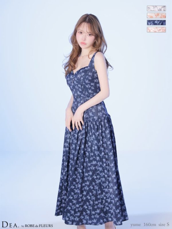 ネイビーxホワイト　モデル：ゆめ　身長：160cm　着用サイズ：Sサイズ