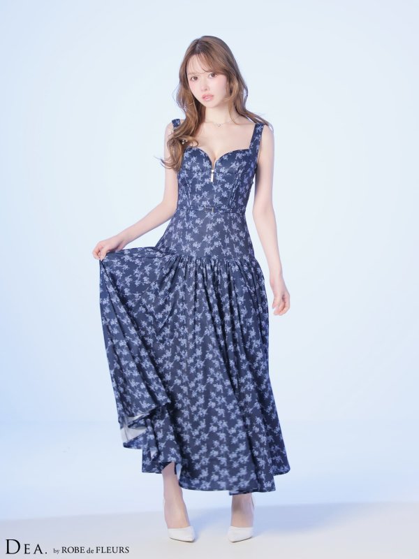 ネイビーxホワイト　モデル：ゆめ　身長：160cm　着用サイズ：Sサイズ