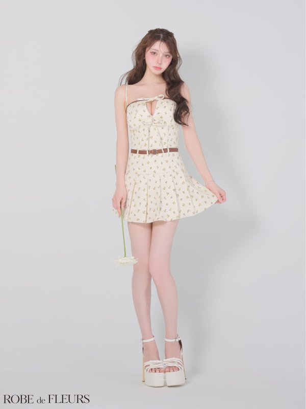 イエロー　モデル：ももか　身長：156cm　着用サイズ：Sサイズ