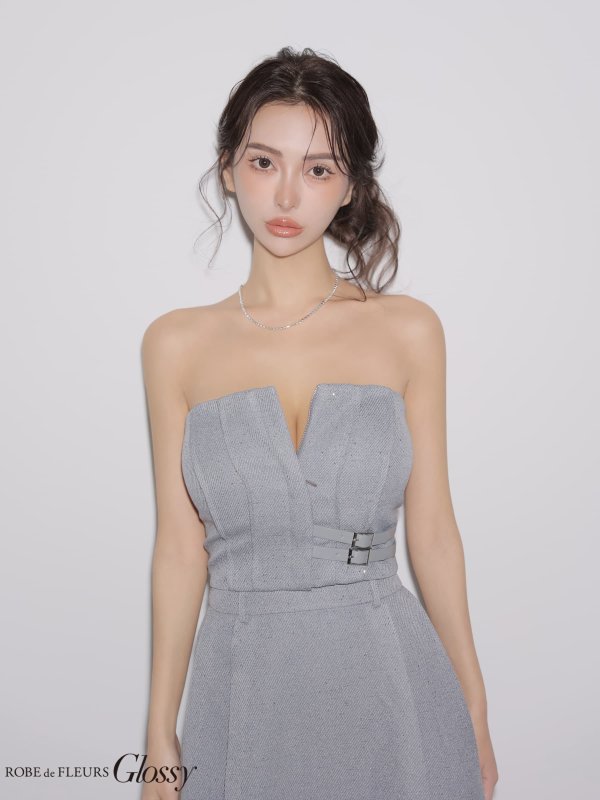 グレー　モデル：みゆ　身長：164cm　着用サイズ：Sサイズ