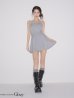 グレー　モデル：みゆ　身長：164cm　着用サイズ：Sサイズ