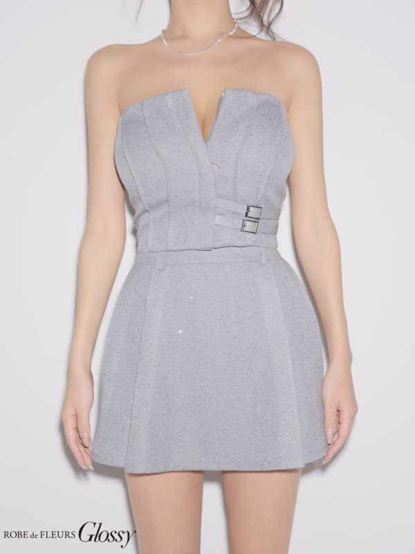 グレー　モデル：みゆ　身長：164cm　着用サイズ：Sサイズ