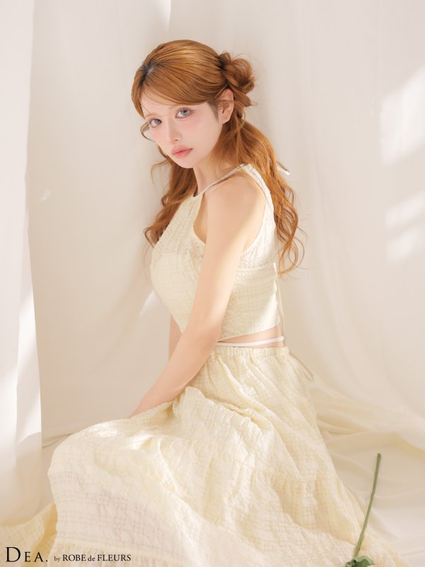 アイボリー　モデル：まりん　身長：164cm　着用サイズ：Sサイズ