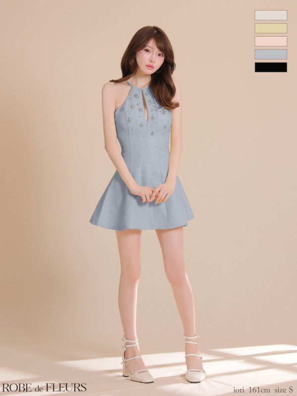 ブルー　モデル：いおり　身長：161cm　着用サイズ：Sサイズ