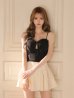 ブラックxアイボリー　モデル：咲希　身長：164cm　着用サイズ：Sサイズ