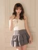 アイボリーxグレー　モデル：いおり　身長：161cm　着用サイズ：Sサイズ