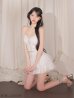 ホワイト　モデル：みみ　身長：162cm　着用サイズ：Sサイズ