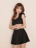 ブラック モデル：いおり　身長：161cm　着用サイズ：Sサイズ