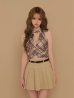 キャメルxベージュ　モデル：咲希　身長：164cm　着用サイズ：Sサイズ