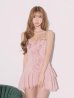 ピンク　モデル：るり　身長：165cm　着用サイズ：Sサイズ