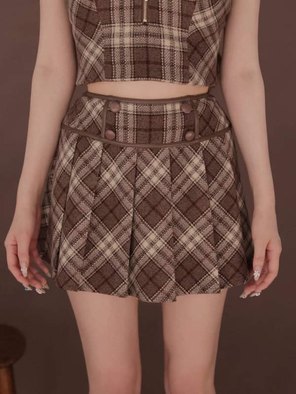 ブラウン　モデル：まみ　身長：161cm　着用サイズ：Sサイズ