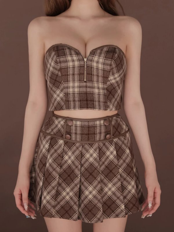 ブラウン　モデル：まみ　身長：161cm　着用サイズ：Sサイズ