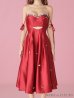 画像28: XSサイズあり【ROBE de FLEURS/ローブドフルール】サテン/ ビジュー/ フレア/ ミディアムドレス/ キャバドレス[OF2]