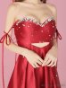 画像29: XSサイズあり【ROBE de FLEURS/ローブドフルール】サテン/ ビジュー/ フレア/ ミディアムドレス/ キャバドレス[OF2]