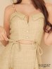 ベージュ　モデル：三上悠亜　身長：159cm　着用サイズ：Sサイズ
