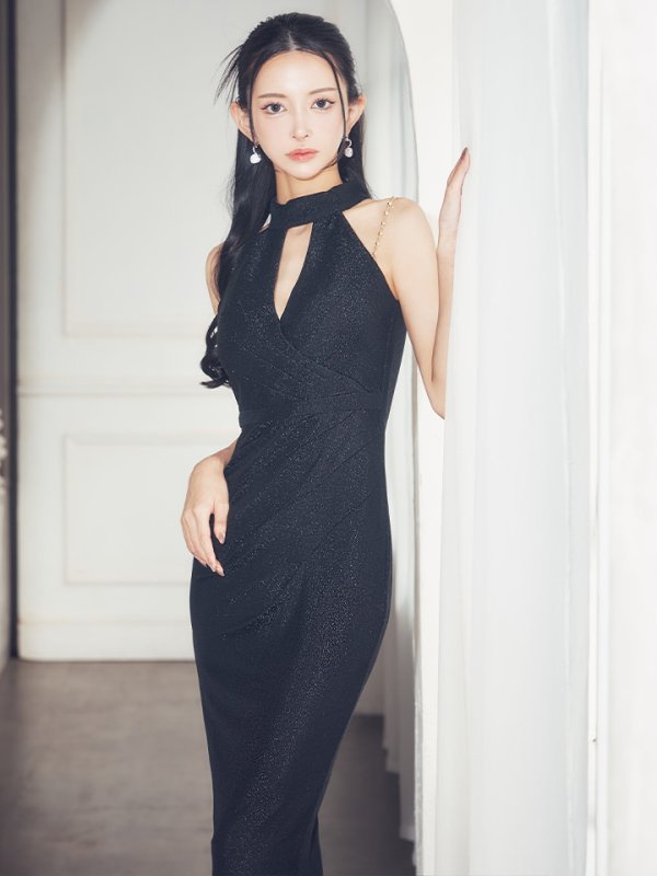 ブラック モデル:まおちゃる 身長:158cm 着用サイズ:Sサイズ