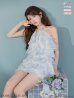 ブルー モデル：まりん　身長：164cm　着用サイズ：Sサイズ