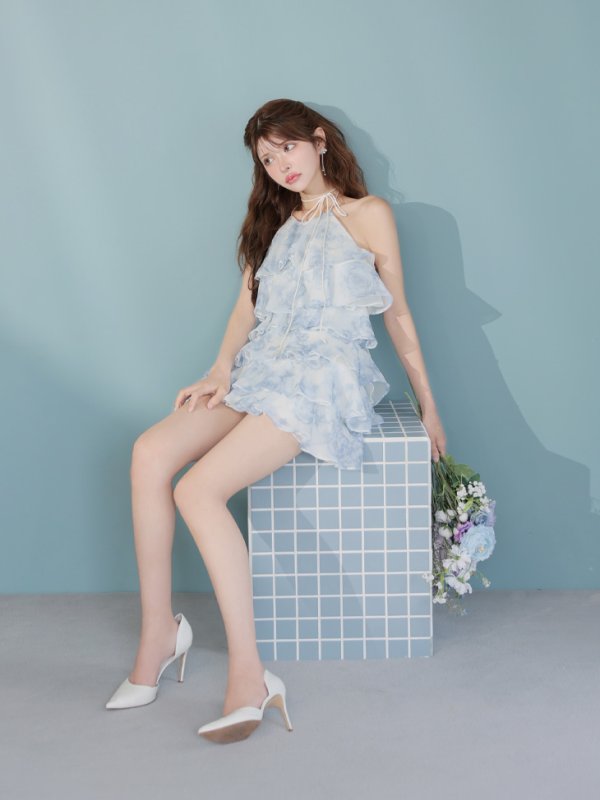 ブルー モデル：まりん　身長：164cm　着用サイズ：Sサイズ