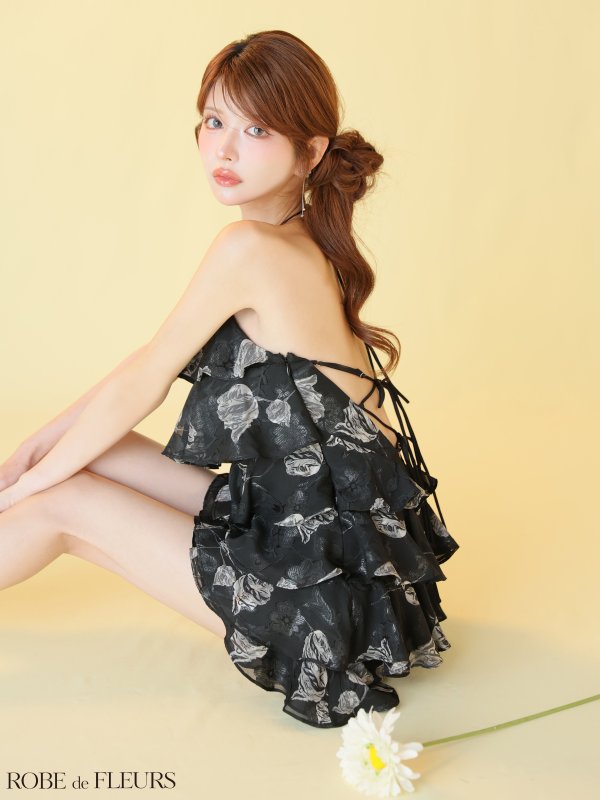 ブラック　モデル：まりん　身長：164cm　着用サイズ：Sサイズ