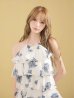 ホワイトxネイビー　モデル：先希　身長：164cm　着用サイズ：Sサイズ