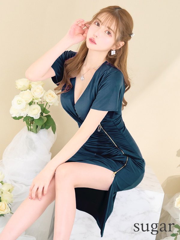 ブルーグリーン モデル:ゆめ 身長:160cm:Sサイズ