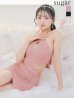 ピンクベージュ モデル：カルア　身長：156cm:Sサイズ