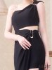 ブラック モデル：レミ　身長：163cm:Sサイズ