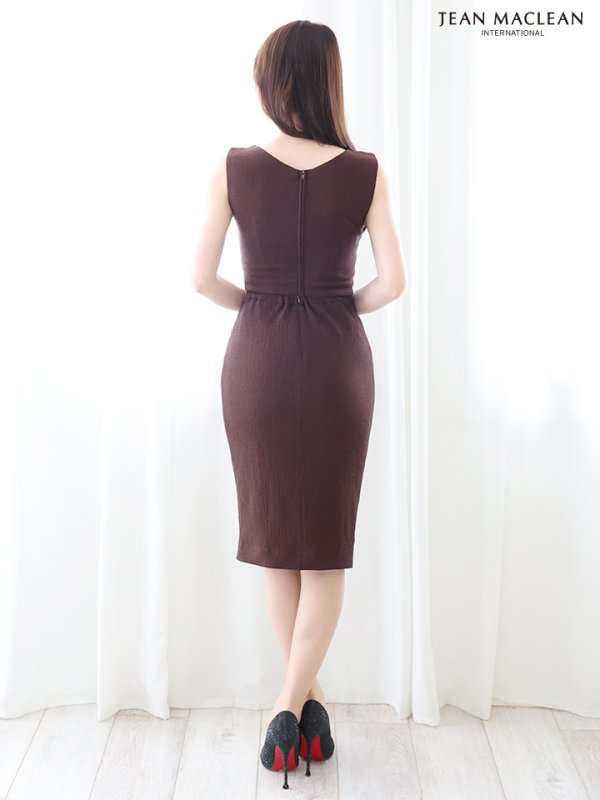 画像5: Lサイズあり【JEAN MACLEAN/ジャンマクレーン】カットアウト/ ノースリーブ/ セットアップ/ ワンカラー/ タイト/ ひざ丈/ ミディアムドレス/ キャバドレス[OF2A]