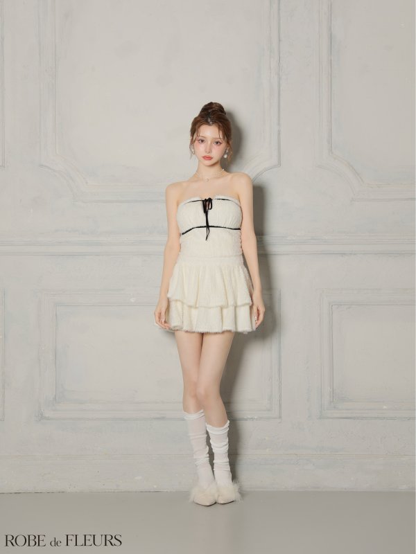 アイボリー　モデル：ももか　身長：156cm　着用サイズ：Sサイズ