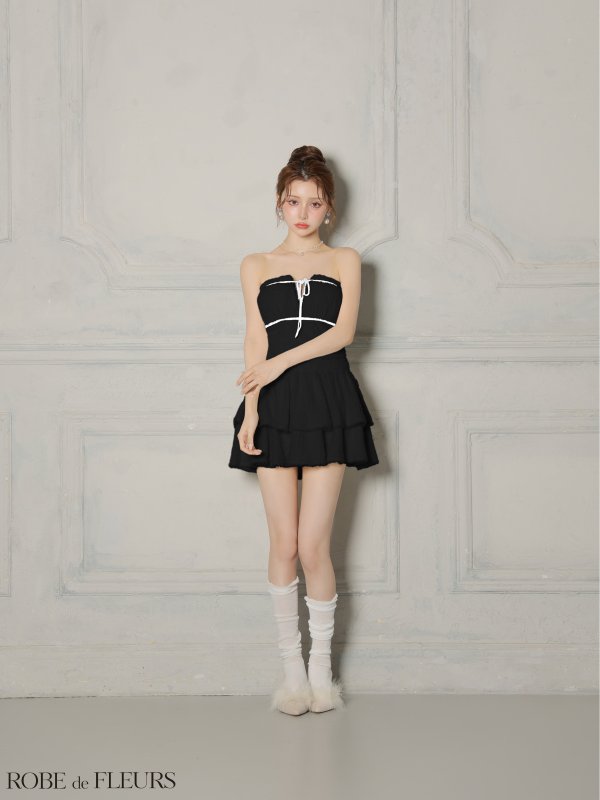 ブラック　モデル：ももか　身長：156cm　着用サイズ：Sサイズ