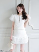 【予約商品/11月上旬発送予定】Lサイズあり【DEA./ディア】ブークレニット/ ツイード/ セットアップ/ タイト/ ミニドレス/ キャバドレス[OF08]