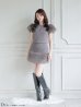 グレー　モデル：羽澄まり　身長：166cm　着用サイズ：Sサイズ