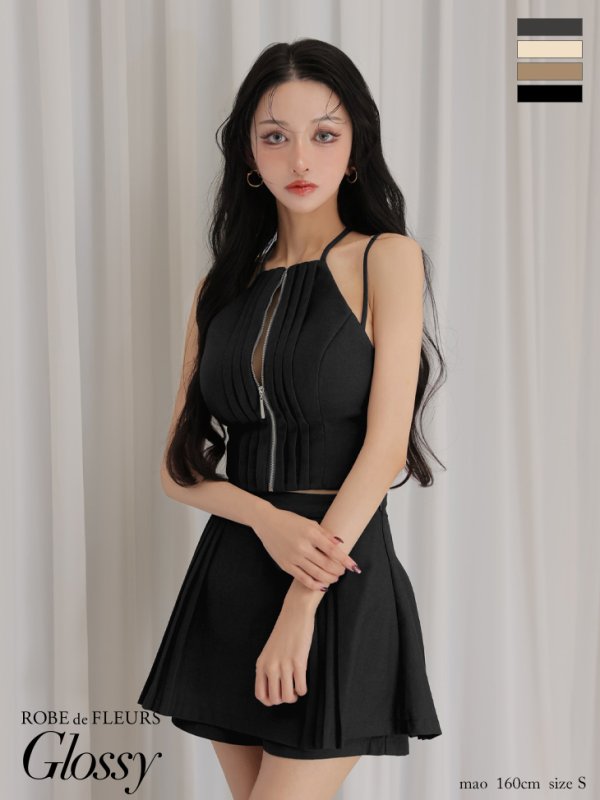 ブラック　モデル：まおちゃる　身長：158cm　着用サイズ：Sサイズ