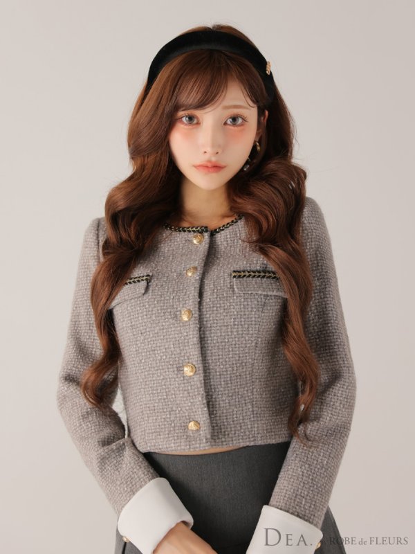 グレー モデル：まみ　身長：161cm　着用サイズ：Sサイズ