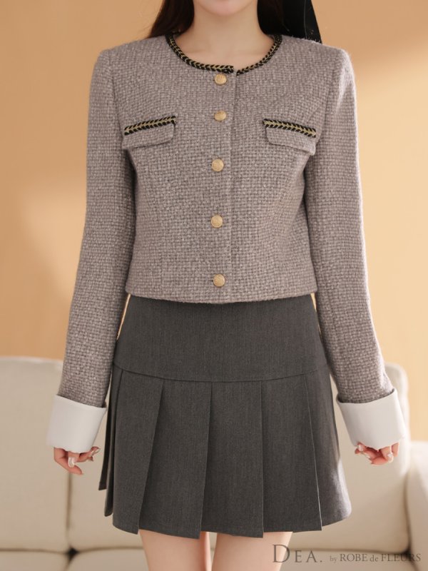 グレー モデル：ももか　身長：156cm　着用サイズ：Sサイズ