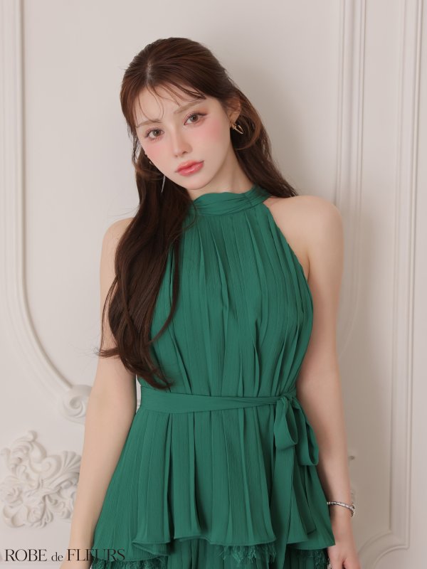 グリーン　モデル：ももか　身長：156cm　着用サイズ：Sサイズ