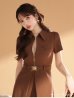 ブラウン モデル：ゆめ　身長：160cm　着用サイズ：Sサイズ