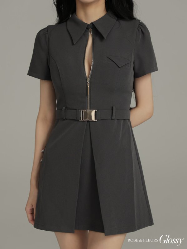 グレー モデル：まおちゃる　身長：158cm　着用サイズ：Sサイズ