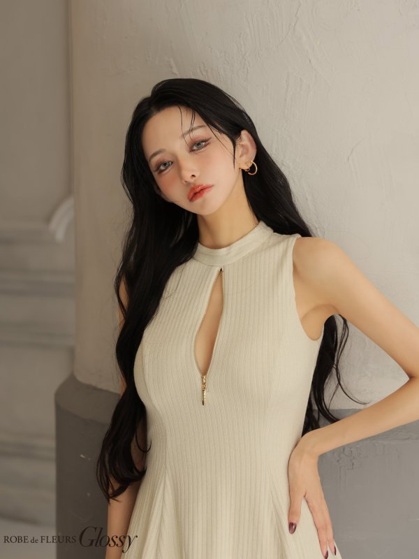 アイボリー　モデル：まおちゃる　身長：158cm　着用サイズ：Sサイズ