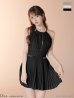 画像9: 【予約商品/12月下旬発送予定】XSサイズあり【DEA./ディア】バストジップ/ プリーツ/ バックオープン/ フレア/ ミニドレス/ キャバドレス[OF08] (9)