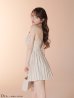 画像8: 【予約商品/12月下旬発送予定】XSサイズあり【DEA./ディア】バストジップ/ プリーツ/ バックオープン/ フレア/ ミニドレス/ キャバドレス[OF08] (8)