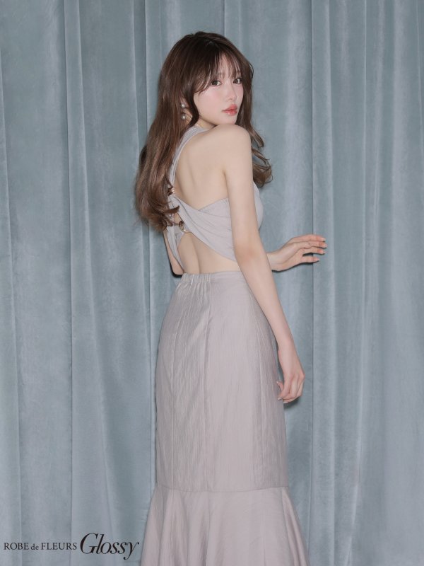 グレージュ　モデル：ゆめ　身長：160cm　着用サイズ：Sサイズ