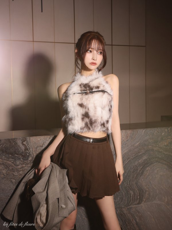 ブラウン モデル：まみ　身長：161cm　着用サイズ：Sサイズ