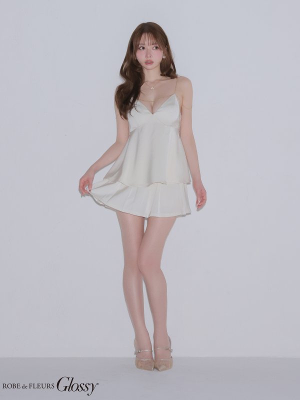 アイボリーxアイボリー　モデル：ゆめ　身長：160cm　着用サイズ：Sサイズ