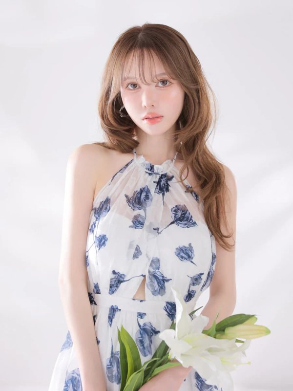 ホワイトxネイビー　モデル：ゆめ　身長：160cm　着用サイズ：Sサイズ