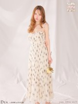 【予約商品/4月下旬発送予定】Lサイズあり【DEA./ディア】プリーツ/ フラワー/ シフォン/ フレア/ ワンピース/ ミディアムドレス/ キャバドレス[OF08]