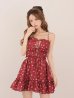 ワインレッド　モデル：まりん　身長：164cm　着用サイズ：Sサイズ