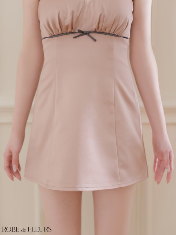 ピンクxグレー　モデル：羽澄まり　身長：158cm　着用サイズ：Sサイズ