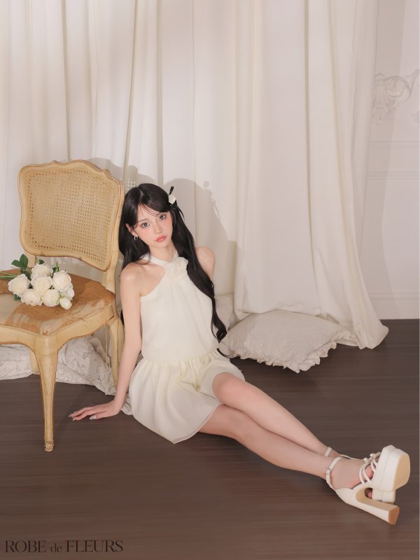 アイボリー　モデル：みみ　身長：162cm　着用サイズ：Sサイズ